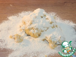 Мягкое яблочное пирожное с помадкой