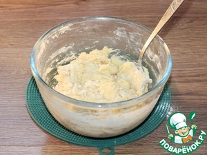 Мягкое яблочное пирожное с помадкой