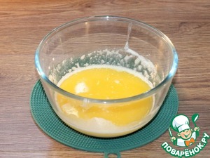 Мягкое яблочное пирожное с помадкой