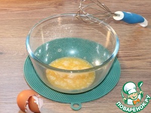 Мягкое яблочное пирожное с помадкой