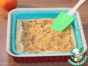 Мягкое яблочное пирожное с помадкой