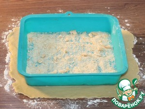 Мягкое яблочное пирожное с помадкой