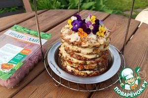 Мясной торт с начинкой для пикника