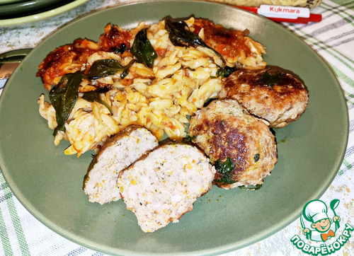 Мясные фрикадельки с пастой "Орзо"