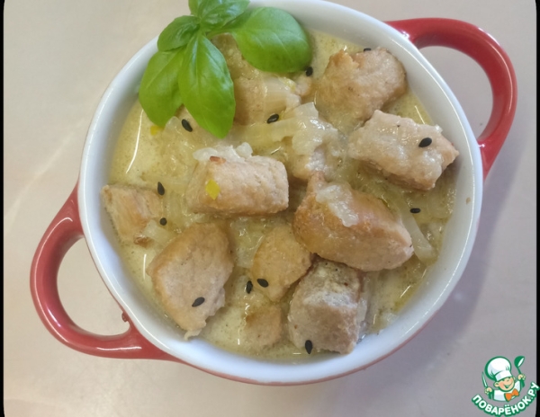 Мясо, тушеное со сметаной Мясо, тушеное со сметаной