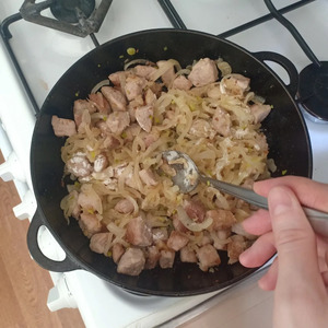 Мясо, тушеное со сметаной Мясо, тушеное со сметаной