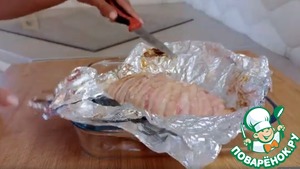 Мясо в беконе с сочной начинкой