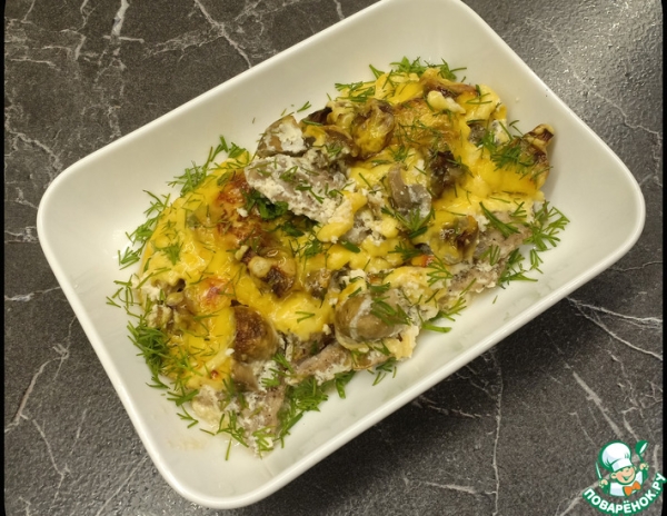 Мясо в сливках в духовке