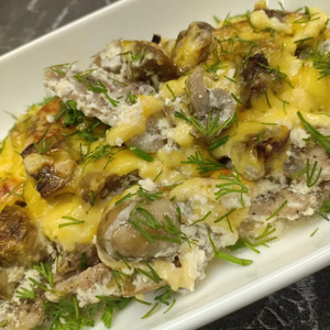 Мясо в сливках в духовке