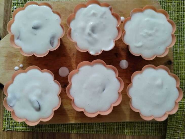 Мятное бланманже с черешней#пушкинкулинар