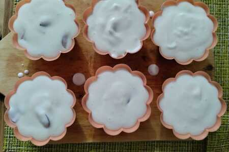 Мятное бланманже с черешней#пушкинкулинар