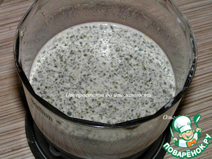 Мятное бланманже с вишневым конфитюром Мятное бланманже с вишневым конфитюром