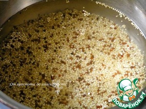 Мятный салат из киноа с зеленью