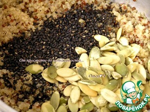 Мятный салат из киноа с зеленью