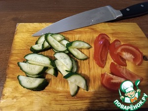 "Мяучка" Лёгкий салат с помидорами и огурцами "Мяучка" Лёгкий салат с помидорами и огурцами