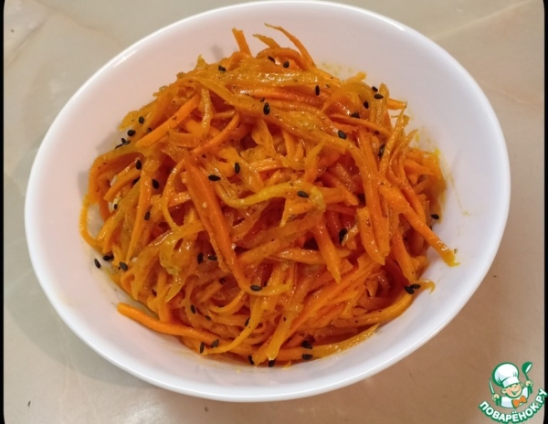 Морковь по-корейски с приправой Морковь по-корейски с приправой