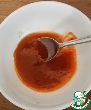 Морковь с харисой и лабне с манго