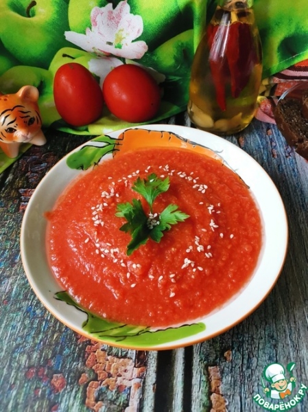 Морковно-томатный суп-пюре Морковно-томатный суп-пюре