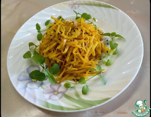 Морковный салат с перцем чили Морковный салат с перцем чили