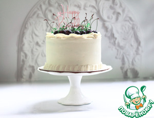 Морковный торт с вишней и карамелью