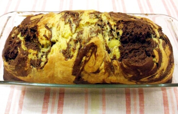 Мраморный тыквенный кекс