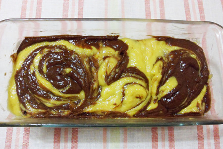 Мраморный тыквенный кекс