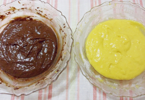 Мраморный тыквенный кекс