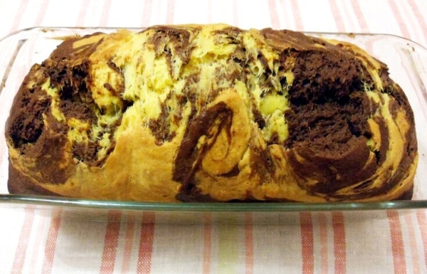 Мраморный тыквенный кекс