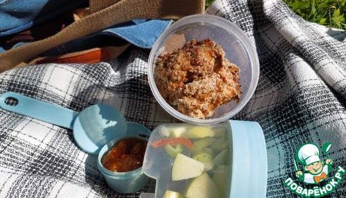 Наггетсы из индейки с овощами Наггетсы из индейки с овощами