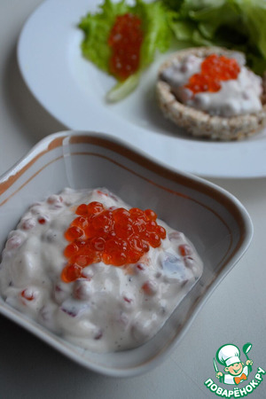 Намазка с красной икрой