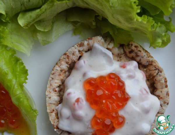 Намазка с красной икрой