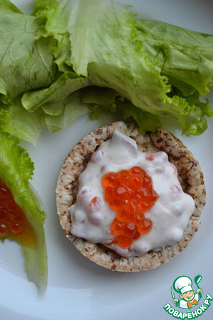 Намазка с красной икрой