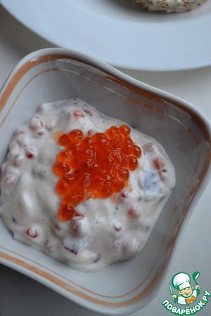 Намазка с красной икрой