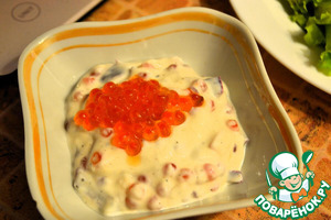 Намазка с красной икрой