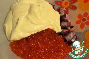 Намазка с красной икрой