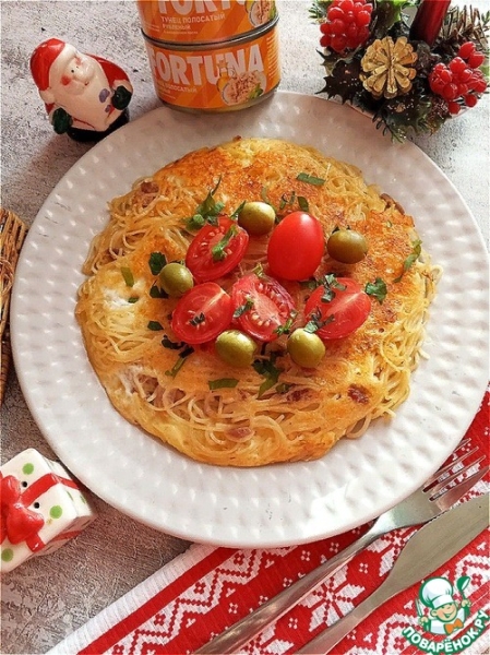 Неаполитанская фриттата с тунцом Неаполитанская фриттата с тунцом