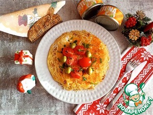 Неаполитанская фриттата с тунцом Неаполитанская фриттата с тунцом