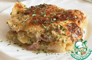 Немецкая картофельная запеканка с беконом