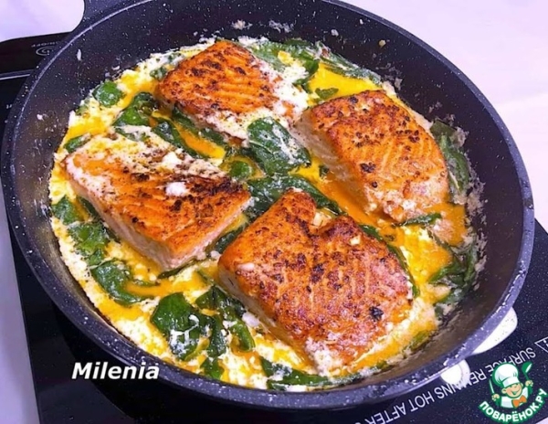 Нежная сёмга на сковороде за 15 минут