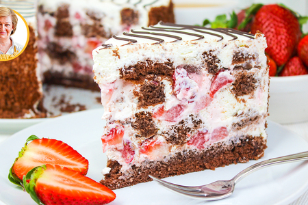 Нежнейший торт панчо с клубникой Нежнейший торт панчо с клубникой