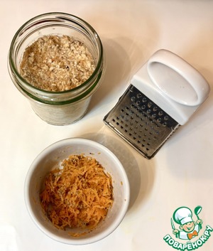 Ночная овсянка с морковью