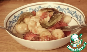 Ньокки, запеченные с помидорами и моцареллой