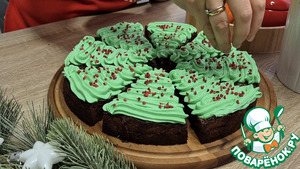 Новогодний десерт ёлочки Новогодний десерт ёлочки