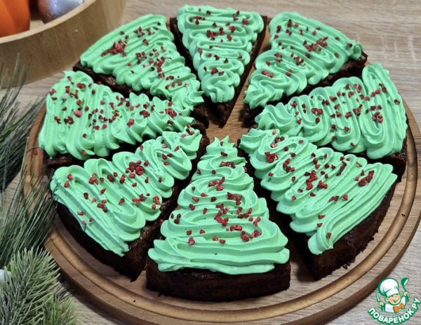 Новогодний десерт ёлочки Новогодний десерт ёлочки