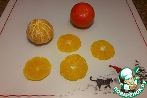 Новогодний салат мандариновый с сыровяленой индейкой Новогодний салат мандариновый с сыровяленой индейкой