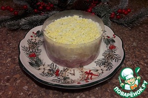 Новогодний салат с ананасами и индейкой Новогодний салат с ананасами и индейкой