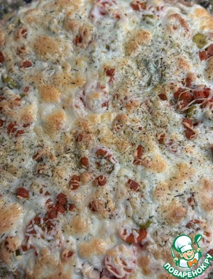 Очень мясная пицца-запеканка Очень мясная пицца-запеканка