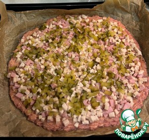 Очень мясная пицца-запеканка Очень мясная пицца-запеканка