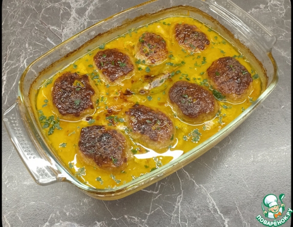 Очень простые котлеты в духовке Очень простые котлеты в духовке