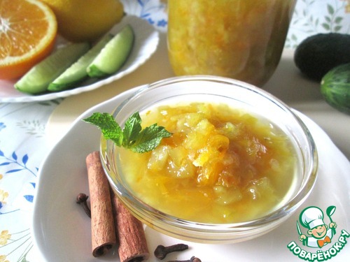 Огуречное варенье с апельсином и лимоном Огуречное варенье с апельсином и лимоном